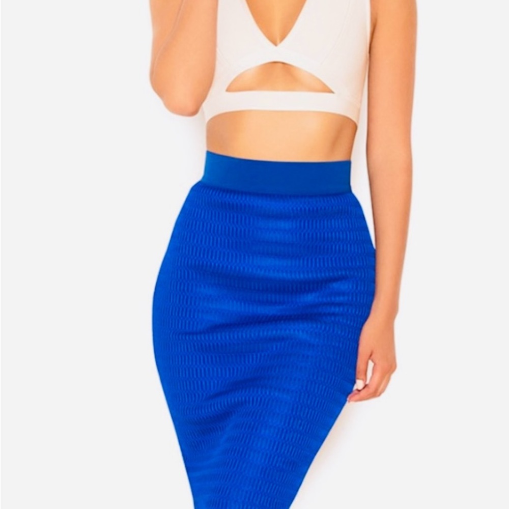Mistress Rock Cobalt Blue 💙 Midi Skirt